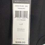 BCBG MaxAzria Womens Madalyn Mini Dress Polyester Rayon Stretch Black Size 2 Photo 4