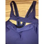 Nautica  Women's Open Back One PC Swimsuit Swim Size‎ L Navy BNWT Photo 2