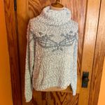Vintage 80s oversized embroidered turtleneck sweater Size L Photo 11