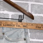 Free People  Shredded Distressed Light Wash Bermuda Jean Shorts Women’s Size 25 Photo 4