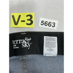 Womans Terra & Sky Blue Jean Capri Groucho Style Pants 18 W High Rise Size 18W Photo 2