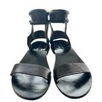 Alexander Wang  Alec Ankle Cuff Black Leather flat sandals 39.5 US 8.5 Photo 9