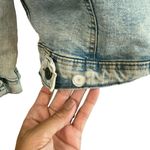 George Womens Jean Jacket Sherpa Lined Trucker Size M Blue Size M Photo 6