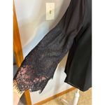 Lysse Lyssé mixed media lace‎ bell sleeve black tunic size S BIN Q Photo 2