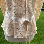 INC Cream Lace Jacket Size M Photo 9