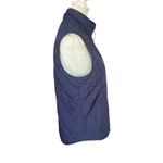 G.H. Bass &Co. G.H.Bass & Co. dark blue women's XS collared sleeveless zip up puffer vest Photo 2