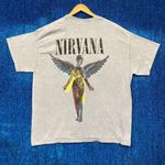Urban Outfitters Nirvana Gray Graphic T-Shirt Size XL Photo 1