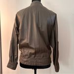 Vintage Essebi Grey Green Faux Leather Bomber Jacket Size undefined Photo 1