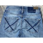 Ariat Denim Perfect Rise Bootcut Trouser Jeans Womens 25R Blue Frayed Hem Rodeo Photo 8