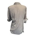 James Perse  Contrast Panel Button Down Blouse in Mocha Mousse Size 4 (XL) Photo 2