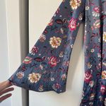 Victoria's Secret Victoria’s Secret Luxe Floral Print Grey Open Back Jumpsuit Photo 5