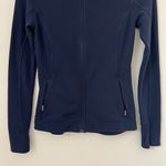 Athleta Womens SALUTATION JACKET Navy Blue Full Zip Size XXS Photo 5