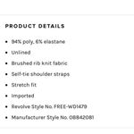 Free People  Intimately ‘Something ‘Bout You’ corset look stretch slip dress S Photo 8