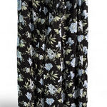 American Eagle Outfitters Black and Blue Floral Wide Leg Pants Photo 0