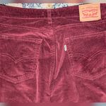 Levi's  725 High-Rise Maroon Corduroy Bootcut Jeans Womens 30 Velvet Ribbed Pants Photo 6