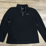 Eddie Bauer  Black Long Sleeve Quarter-Zip fleece Photo 0