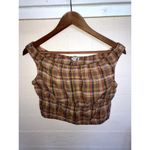 American Eagle  Plaid Crop Top Size Small S COUNTRY GIRL COWGIRL WESTERN FARM Photo 1