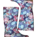 Coach Poppy By  Tall Rain Boots Colorful Abstract Print‎ Women's Size 6 Photo 0