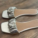 Abound Abalaine-Pu Gold Metallic Slides Sz 11 Brand New Photo 1