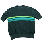 Free People Free‎ People Way Back Retro Striped Mock Neck Cropped Sweater Top XS Photo 1