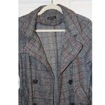 Chocolate USA  Plaid Trench Coat Photo 1