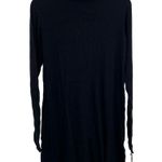 Michael Lauren  Black Turtleneck Dress Ribbed Knit Muse Size Small New Photo 1