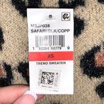 Planet Gold Womens Pullover Sweater Safari Animal Print Cropped Knit XS Photo 8