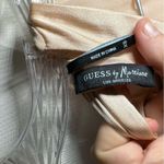 Guess by Marciano  Tan Sequin Front Scoop Neck Sleeveless Blouse size XS Photo 2