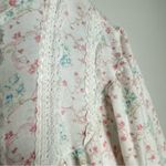 Saks 5th Avenue Vintage Saks Fifth Avenue Julie Floral 100% Cotton Maxi Nightgown Sz S Cottage Photo 3