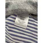 J.Crew Style Grey & Striped in back Sleeveless Round Neck Top Large Photo 3