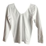 Yelete  Classic White Reversible Long Sleeve Top Photo 0