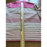 Le Tigre Pullover Women 1/4 Zip Pink Pullover Sweater Sweatshirt Preppy Designer Size XL Photo 11