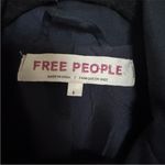 Free People FP  Ballet School Blazer Navy & White Cropped Academia Flowy sz S Photo 7