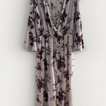 Haute Monde Jumpsuit Size 1X Floral wide Leg Elastic waist Long Sleeve NWT Photo 3