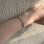 Double Layer Star Charm Bracelet for Men Women Streetwear Hip Hop Unisex Style Silver Photo 5