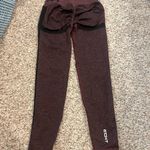 ECHT  Burgundy and Black Arise Scrunch Leggings Photo 3