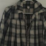 Free People  PLAID TIE BACK SHIRT. 2 Photo 2