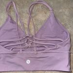 Lululemon  Uncaged Bra in Violetta Light Purple Size 6 Lilac Sports Bra Strappy Photo 7