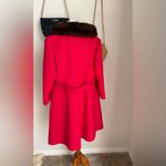 Vintage 1950s/1960s Gus Mayer Red Faux Wool Fur Coat Photo 5