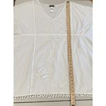 Tommy Bahama Swim Coverup Womens L/XL White Eyelet 100% Cotton Tie Waist Cottage Photo 3