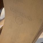 Top Moda  Brown Cutout stacked tan gladiator heels size 9 Photo 12
