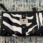 Rosetti Y2K Rossetti Leather Black Zebra Wristlet Clutch Purse Photo 0