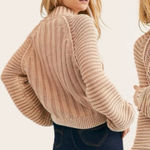 Free People  Neutral Tan Sweetheart Sweater  Photo 0