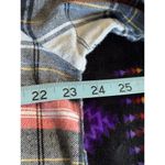 Old Navy Red/White Plaid Flannel Boyfriend Button Up Long Sleeve Shirt Size L Photo 6