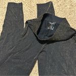 Leg Avenue Black and Metallic Gold Glittery Footless  Tights Photo 3