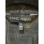 Ming Wang Heritage Fit black semi-sheer button-down blouse or jacket Size Large Photo 7