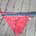 Aerie  Embroidered Tie Cheekier‎ Bikini Bottom in Strawberry M NWT Photo 6