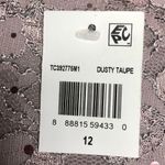 Connected Apparel Dusty Taupe Maxi Sequined Lace Evening Gown- Size 12 Photo 8