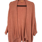 Barefoot Dreams  Cardigan Womens L/XL CozyChic Lite Ribbed Shrug Coral Open Front Photo 0