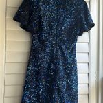 SheIn Blue Sequin Dress Photo 2